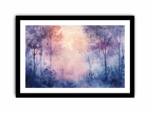 Misty Forest Art Print