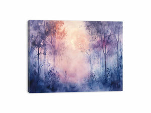 Misty Forest Canvas Print