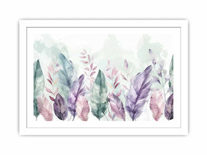 Boho Feathers Streched canvas