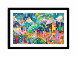 Kids Art Scene Art Print