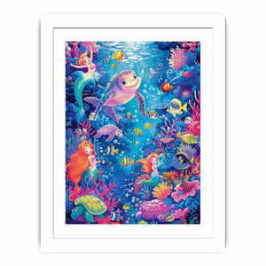 Playfull Underwater Streched canvas