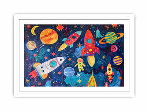 Space Adventure Streched canvas