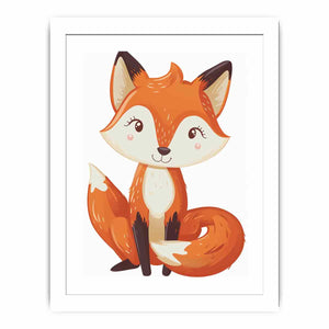 Cute Fox Streched canvas