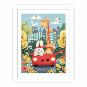 Kids Car Streched canvas
