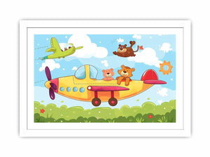 Kids Plane Streched canvas
