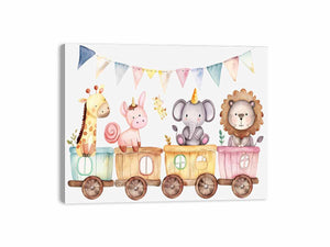 Kids Train Canvas Print