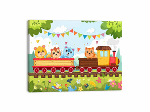 Kids Train Canvas Print