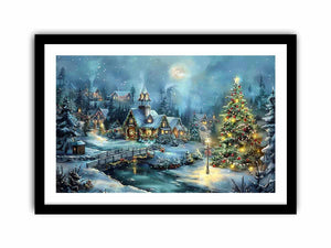 Christmas Landscape Art Print