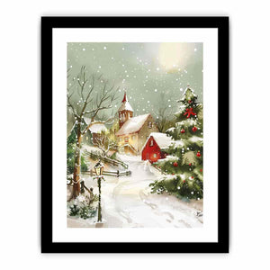 Christmas Landscape Art Print