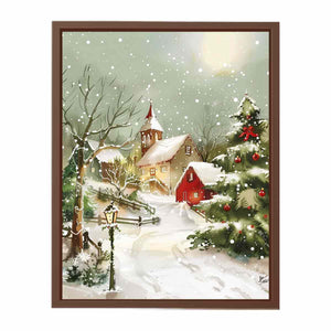 Christmas Landscape Poster