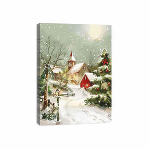 Christmas Landscape Canvas Print