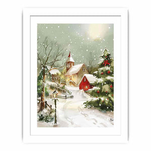 Christmas Landscape Streched canvas