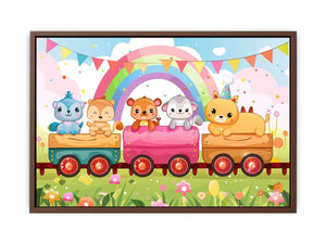 Rainbow Train Poster