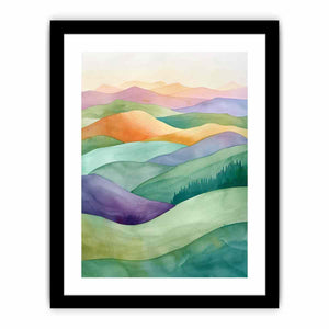 Watercolor Landscape Art Print