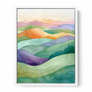 Watercolor Landscape Framed Print