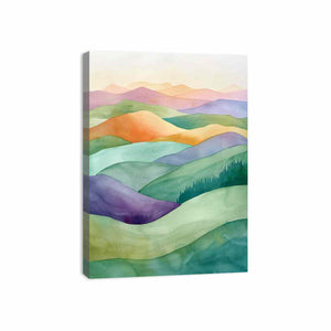 Watercolor Landscape Canvas Print