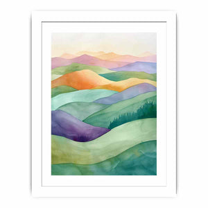 Watercolor Landscape Streched canvas