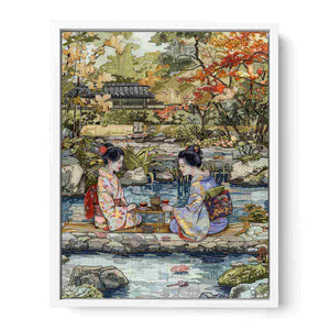 Garden Coffee Framed Print