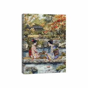 Garden Coffee Canvas Print