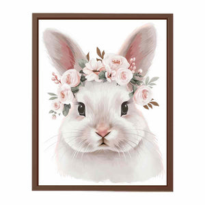 White Bunny Poster