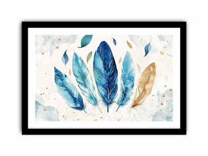 Boho Feathers Art Print