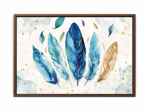 Boho Feathers Poster