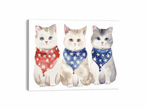 3 Cats Canvas Print