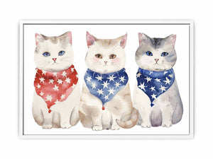3 Cats Framed Print