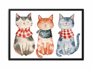 3 Cats Painting