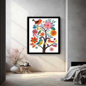 Cute Flower Birds