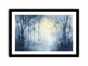 Misty Forest Art Print