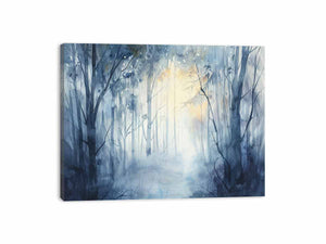 Misty Forest Canvas Print
