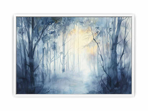 Misty Forest Framed Print