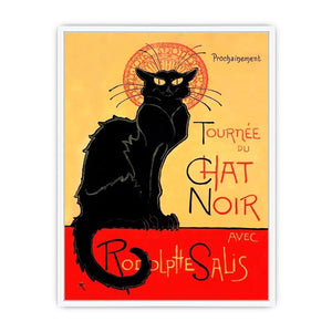 Le Chat Noir By Steinlen Framed Print