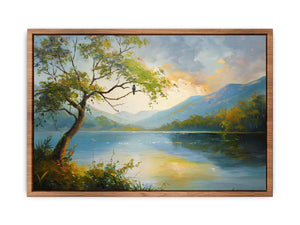 Forest River Painting Poster