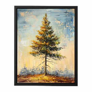 Pine Tree Painting Canvas Print