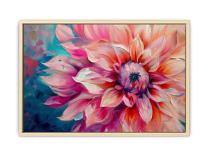 Floral Painting on Canvas Art Print
