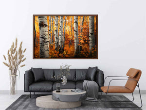Birch Trees Painting