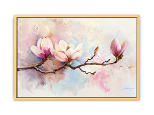 Magnolia Flower Painting Streched canvas
