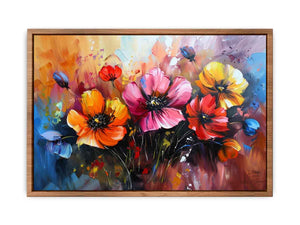 Colorful Floral Painting Poster