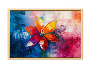 Floral Abstract Painting Streched canvas