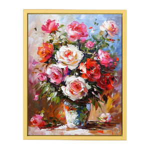 Flower in a Vase Canvas Painting Streched canvas