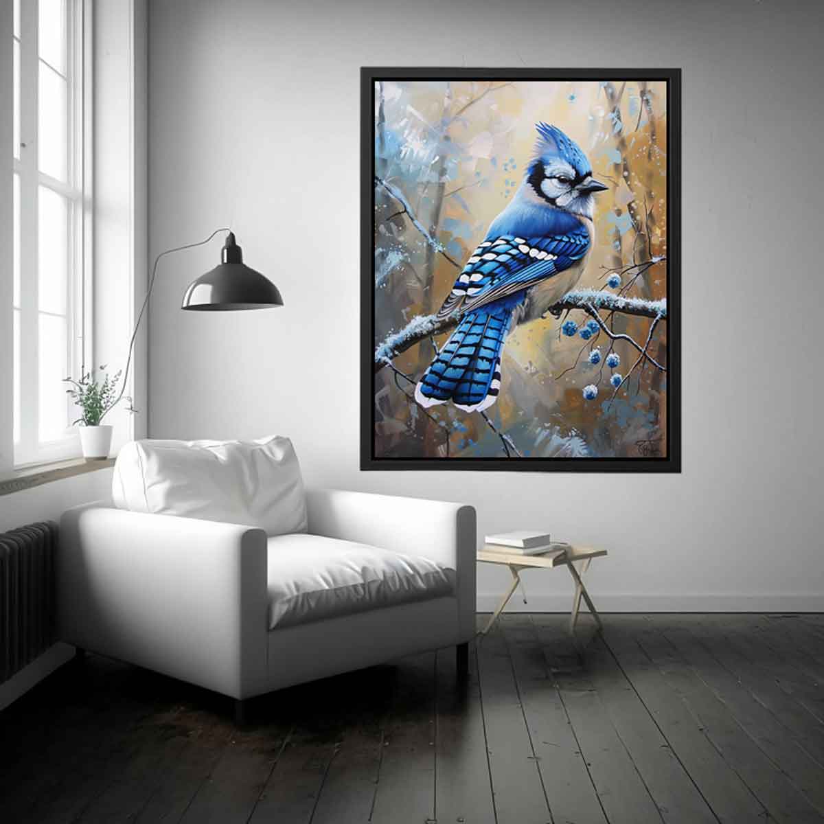 Jay Blue Bird Painting