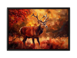Deer Painting Canvas Print