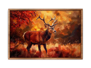Deer Painting Poster