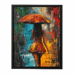 Umbrella Painting Canvas Print