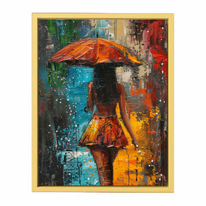 Umbrella Painting Streched canvas