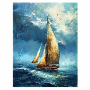 Sailing Boat Painting