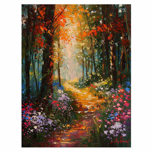 Floral Forest Painting