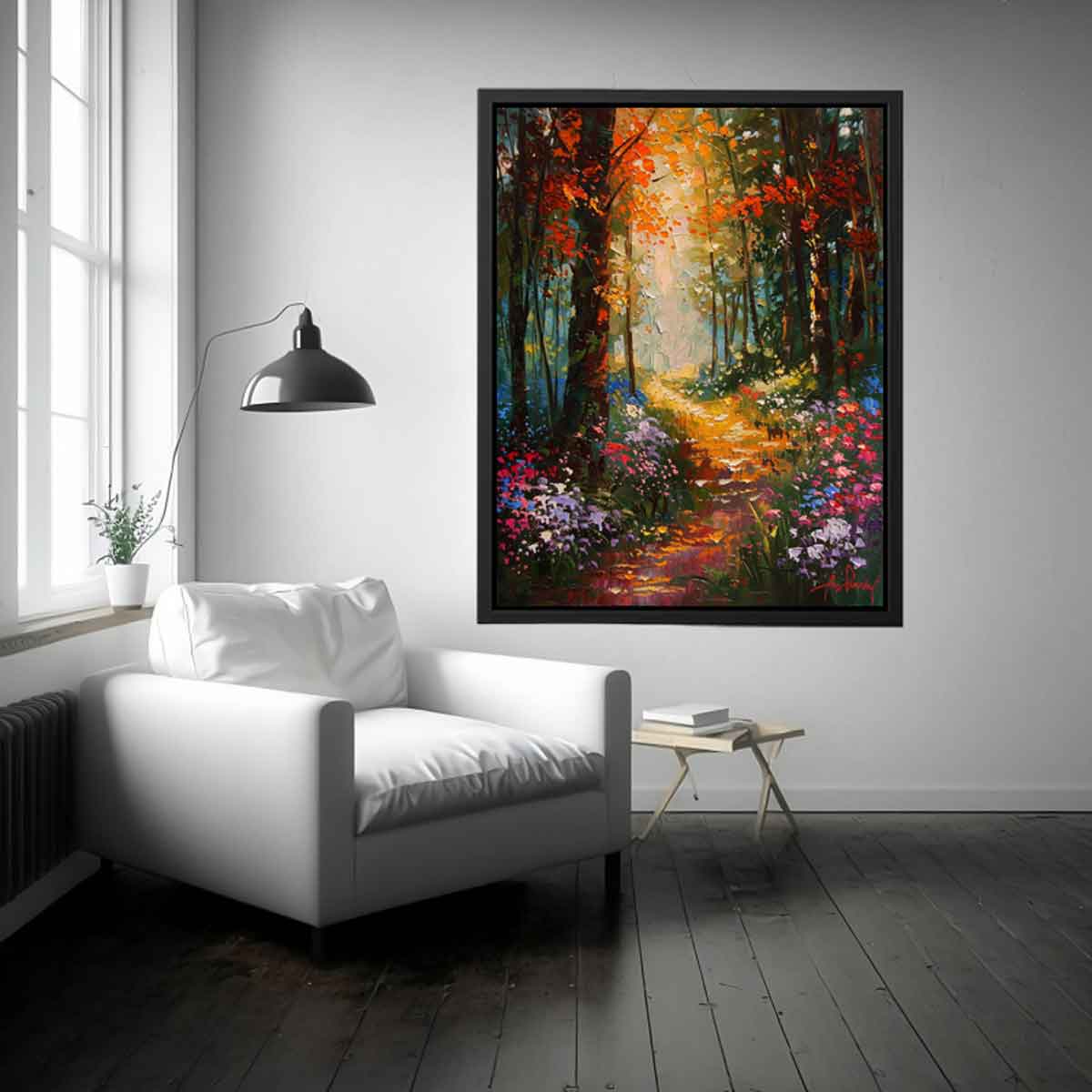 Floral Forest Painting